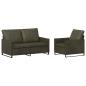 Preview: Sofa-Set 2 pcs Olivegrün Kunstwildleder