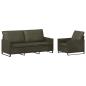 Preview: Sofa-Set 2 pcs Olivegrün Kunstwildleder
