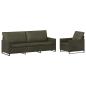 Preview: Sofa-Set 2 pcs Olivegrün Kunstwildleder