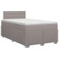 Preview: Boxspringbett mit Matratze Taupe 120 x 190 cm Stoff