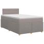 Preview: Boxspringbett mit Matratze Taupe 120 x 190 cm Stoff