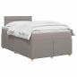 Preview: Boxspringbett mit Matratze Taupe 120 x 190 cm Stoff