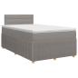 Preview: Boxspringbett mit Matratze Taupe 120 x 200 cm Stoff
