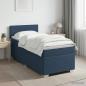 Preview: Boxspringbett mit Matratze und LED Blau 90 x 200 cm Stoff