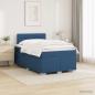 Preview: ARDEBO.de - Boxspringbett mit Matratze und LED Blau 120 x 200 cm Stoff