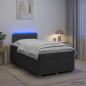 Preview: Boxspringbett mit Matratze Dunkelgrau 120 x 200 cm Stoff
