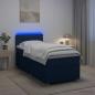 Preview: Boxspringbett mit Matratze mit Kopfteil Blau 90 x 200 cm Stoff
