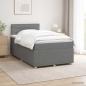 Preview: Boxspringbett mit Matratze Dunkelgrau 120 x 200 cm Stoff