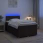 Preview: Boxspringbett mit Matratze Dunkelbraun 120 x 200 cm Stoff