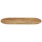 Preview: Tischplatte 140x60x3,8 cm Oval Massivholz Mango