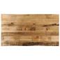 Preview: ARDEBO.de - Tischplatte mit Baumkante 120x60x2,5 cm Raues Mango Massivholz