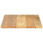 Preview: Tischplatte 70x60x3,8 cm Rechteckig Massivholz Mango