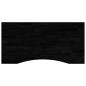 Preview: Schreibtischplatte Dunkelbraun 100x60x2,5 cm Massivholz Eiche