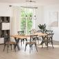 Preview: ARDEBO.de - Esstischbeine X-Form 2 Stk. Anthrazit 70x(72-73) cm Stahl