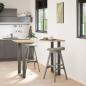 Preview: ARDEBO.de - Bartischbeine U-Form 2 Stk. Anthrazit 60x(100-101) cm Stahl