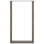 Preview: Bartischbeine U-Form 2 Stk. Naturstahl 60x(100-101) cm Stahl