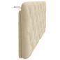 Preview: Kopfteil-Kissen Creme 120 cm Stoff