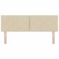 Preview: Kopfteil Creme 144 cm Stoff