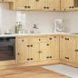 Preview: ARDEBO.de - Schrank SKI Honigbraun 60 x 46 x 81,5 cm Massives Kiefernholz