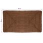 Preview: Bereichsteppich Grau 60 x 110 cm Jute