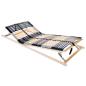 Preview: ARDEBO.de - Bett-Lattenrost Braun 90 x 190 cm Massivholz Buche