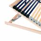 Preview: Bett-Lattenrost Braun 90 x 190 cm Massivholz Buche
