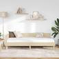 Preview: Eckbettgestell Creme 90 x 190 cm Stoff