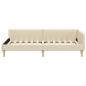 Preview: Eckbettgestell Creme 90 x 190 cm Stoff