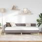 Preview: Eckbettgestell Taupe 90 x 200 cm Stoff
