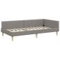 Preview: Eckbettgestell Taupe 90 x 200 cm Stoff