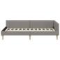 Preview: Eckbettgestell Taupe 90 x 200 cm Stoff