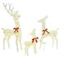 Preview: Rentierfamilie 3 stk. 300 LEDs Warmweiß 67 x 26 x 127 cm PET