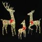 Preview: Rentierfamilie 3 stk. 300 LEDs Warmweiß 67 x 26 x 127 cm PET