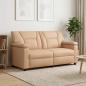 Preview: ARDEBO.de - Sofa Cappuccino 171 x 85 x 93 cm Kunstleder