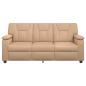Preview: Sofa Cappuccino 191 x 85 x 93 cm Kunstleder