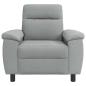 Preview: Sofa Hellgrau 95 x 90 x 95 cm Stoff