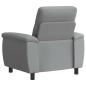 Preview: Sofa Hellgrau 95 x 90 x 95 cm Stoff