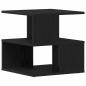 Preview: Beistelltisch Schwarz Eichen-Optik 40 x 40 x 40 cm