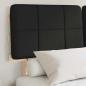 Preview: Bettgestell mit gepolstertem Kopfteil Schwarz 140 x 190 cm