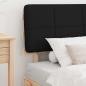 Preview: Bettgestell mit gepolstertem Kopfteil Schwarz 75 x 190 cm