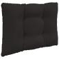 Preview: Sofakissen für draußen Stoff Schwarz 60 x 50,5 cm