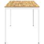 Preview: Gartenbar-Tisch NAARDEN Weiß 196 x 100,5 x 105 cm