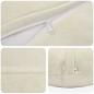 Preview: Wurfkissen 2 stk. HEERLEN Creme Durchmesser 30 cm