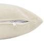 Preview: Wurfkissen 12 stk. HEERLEN Creme 45 x 45 cm Mikrofaser Fleece