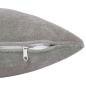 Preview: Wurfkissen 2 stk. HEERLEN Hellgrau 65 x 65 cm Mikrofaser Fleece
