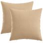 Preview: Wurfkissen 2 stk. HEERLEN Creme 40 x 40 cm Stoff