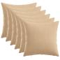 Preview: Wurfkissen 6 stk. HEERLEN Creme 45 x 45 cm Stoff