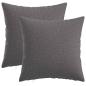 Preview: Wurfkissen 2 stk. HEERLEN Hellgrau 45 x 45 cm Stoff