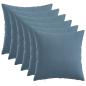 Preview: Wurfkissen 6 stk. HEERLEN Jeans blau 45 x 45 cm Stoff
