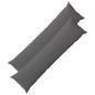 Preview: Wurfkissen 2 stk. HEERLEN Hellgrau 40 x 145 cm Stoff